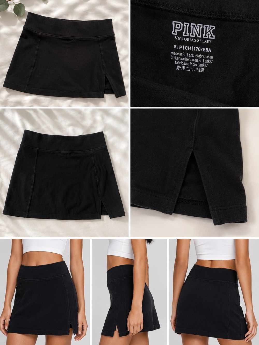 PINK by Victoria’s Secret Black Athletic Skort